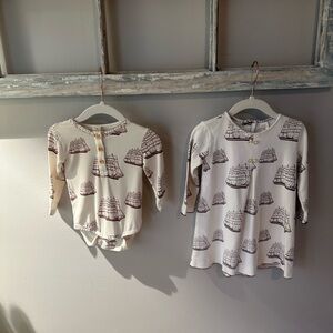 Kate Quinn Brown Nautical Ship Print Sibling Set